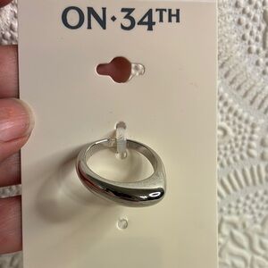 ON 34th Sleek Silver Ring